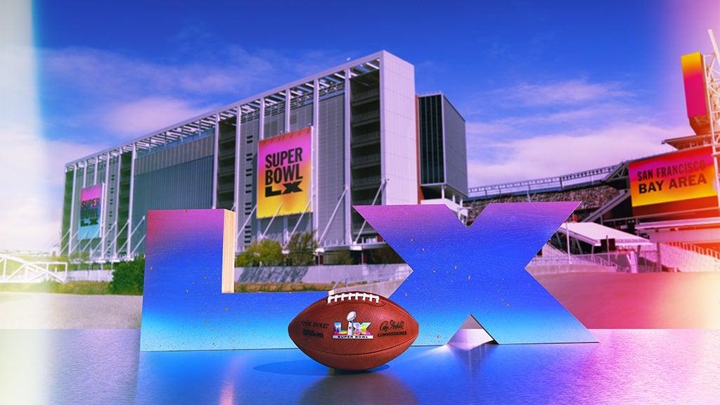 Levi's Stadium exterior on Super Bowl week